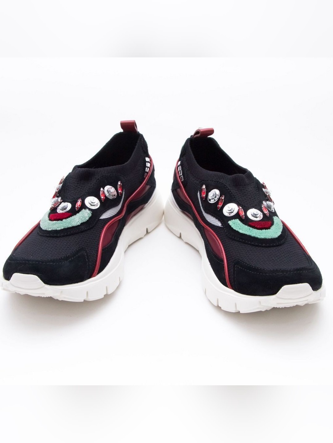 Valentino Garavani Women's Mixed Media Trainer Sneakers Eu 38 Us 8 Org $890